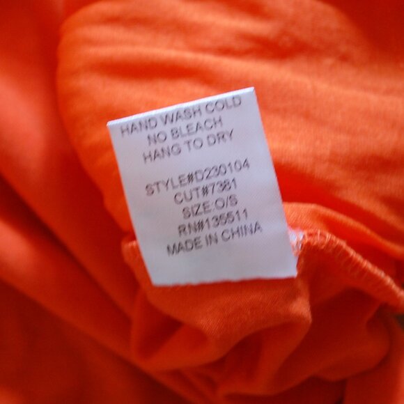 Why Dress One Size Clemson Tigers Orange Sequin Shirt Dress College Game Day - Picture 5 of 6